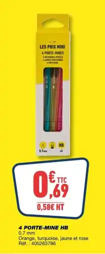 Bureau Vallée LES PRIX MINI 4 PORTE-MINES offre