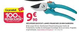 Mr Bricolage Gardena sécateur easycut lames franches 20 mm offre