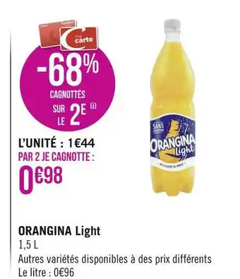 Géant Casino Orangina orangina light offre