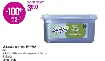 Géant Casino Swiffer lingettes humides offre