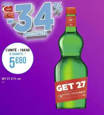 Get 27 get 27 21% vol.