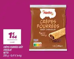 Netto Netto Crêpes fourrées goût chocolat offre