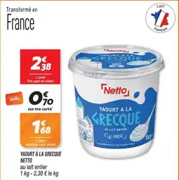 Netto Netto Yaourt à la Grecque offre