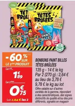 Netto TÊTES BRÛLÉES offre
