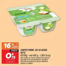 Netto Netto Compote pomme offre