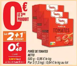 Netto Netto Purée de Tomates offre
