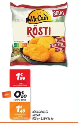 Netto McCain RÖSTI offre