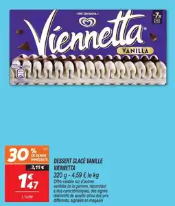 Netto Viennetta DESSERT GLACÉ VANILLE offre