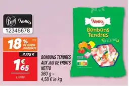 Netto Netto Bonbons Tendres offre