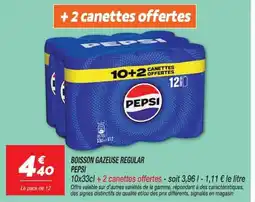 Netto PEPSI BOISSON GAZEUSE REGULAR offre