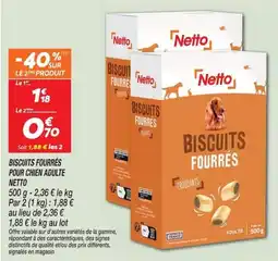 Netto Netto Biscuits fourrés offre