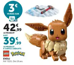 Super U LEGO Pokémon EVOLI offre