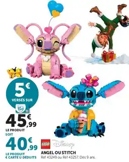 Super U LEGO ANGEL OU STITCH offre