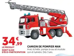 Super U POMPIER MAN CAMION offre