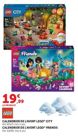 Super U LEGO CALENDRIER DE L'AVENT CITY offre