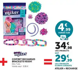 Super U COOL maker COFFRET RECHARGES BRACELETS HEISHI offre