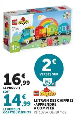 Super U LEGO duplo LE TRAIN DES CHIFFRES -APPRENDRE A COMPTER offre