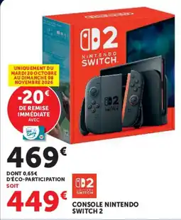 Super U Nintendo Switch 2 offre