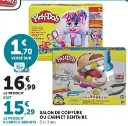 Super U Play-Doh SALON DE COIFFURE OU CABINET DENTAIRE offre