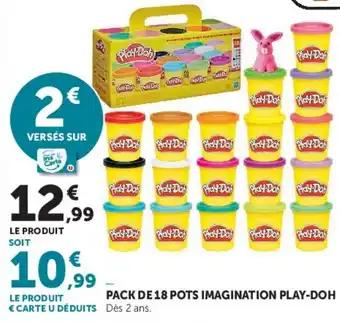 Play-Doh Pack de 18 pots imagination