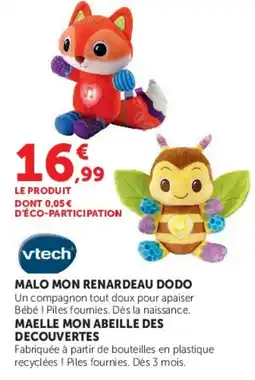 Super U vtech MALO MON RENARDEAU DODO offre