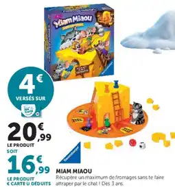 Super U Ravensburger Miam Miaou offre