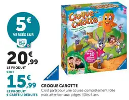 Super U Ravensburger Croque Carotte offre