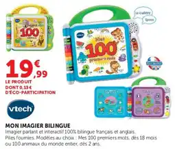 Super U Vtech MON IMAGIER BILINGUE offre