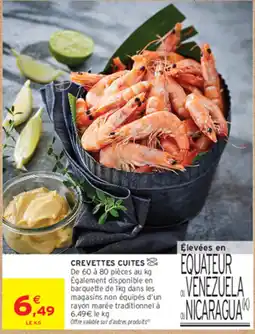 Intermarché Contact CREVETTES CUITES offre