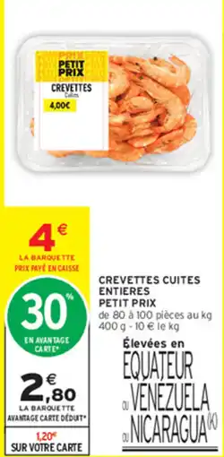 Intermarché Contact Crevettes Cuites offre