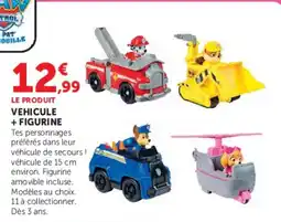 Super U PAW PATROL VEHICULE + FIGURINE offre