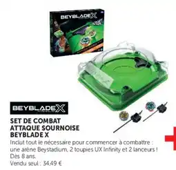 Super U BEYBLADEX SET DE COMBAT ATTAQUE SOURNOISE BEYBLADE X offre
