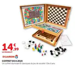 Super U Dujardin coffret de 8 jeux offre