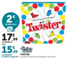 Super U Hasbro Games Twister offre