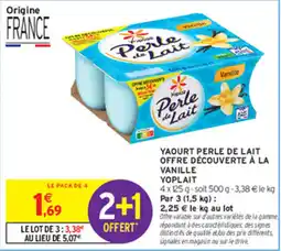 Intermarché Contact Yoplait Perle de Lait offre