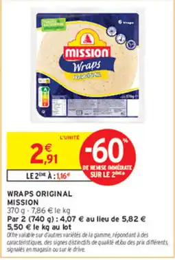 Intermarché Contact MISSION Wraps ORIGINAL offre