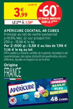 Intermarché Contact Apéricube Cocktail offre