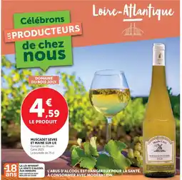 Super U Moulin Carré Muscadet Sèvre et Maine sur lie offre