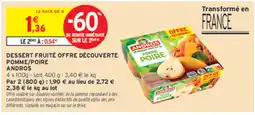 Intermarché Contact ANDROS DESSERT FRUITÉ offre