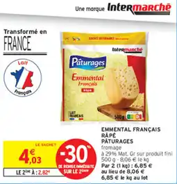 Intermarché Contact Pâturages Emmental Français offre