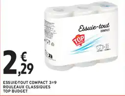 Intermarché Contact TOP BUDGET Essuie-tout Compact offre