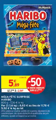 Intermarché Contact HARIBO MÉGA-FÊTE SURPRISE offre