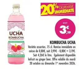 Match UCHA KOMBUCHA offre