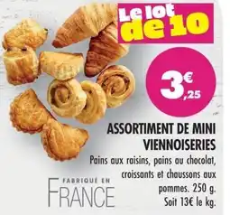Match ASSORTIMENT DE MINI VIENNOISERIES offre