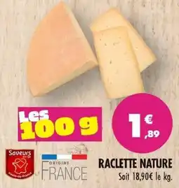 Match Raclette Nature offre