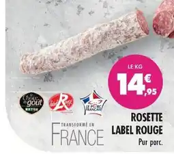 Match ROSETTE LABEL ROUGE offre