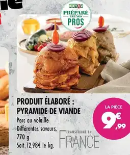 Match Match produit élaboré : pyramide de viande offre
