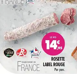 Match Le choix du goût rosette label rouge offre