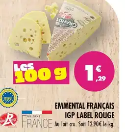 Match Emmental français igp label rouge offre