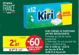 Intermarché Kiri crème 12 portions offre découverte offre